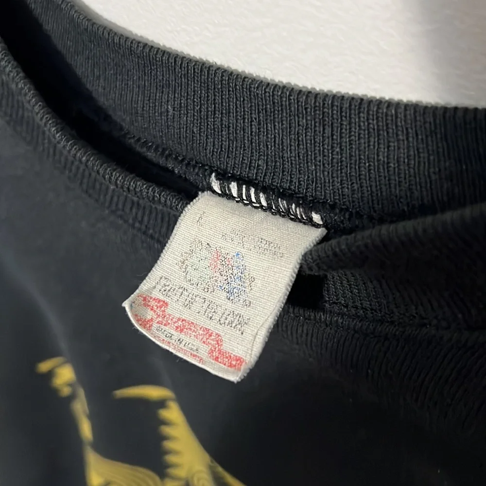 Vintage Hard To Find Rolling Stones 1989 Crewneck Sweater Fruit Of The Loom Tag